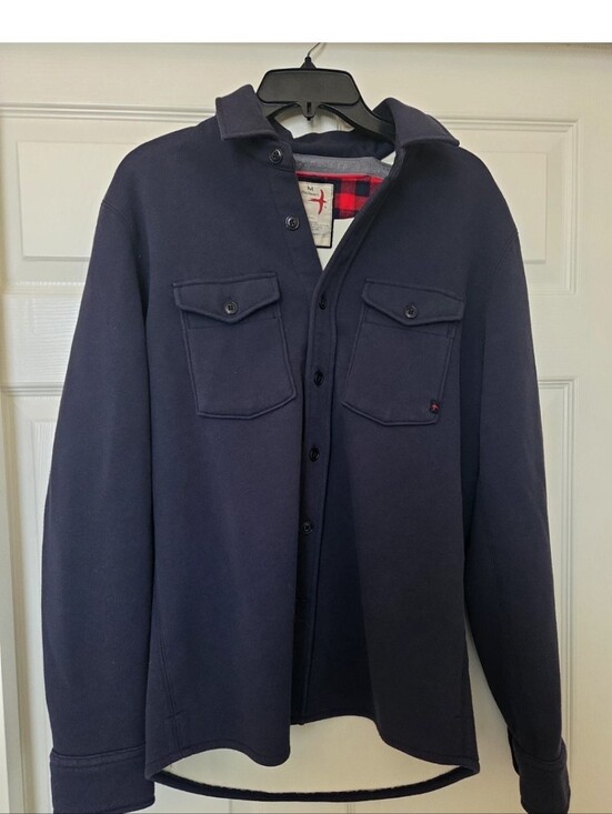 Relwen Other - Relwen Shacket Pique Shirt Jacket Blue Medium